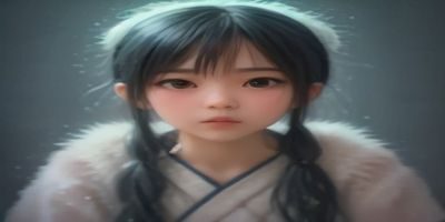 小飞同人高清彩色插画展示，细腻线条风格，角色神态生动，背景为渐变薄荷青色调